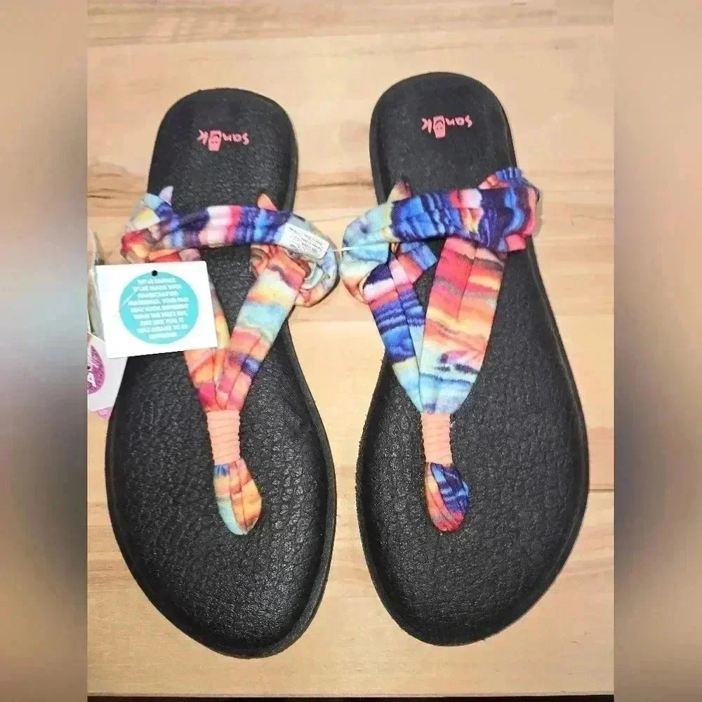 GUC Sanuk Yoga Sling 2 Memory Foam Sandals - Size 8 - Picture 5 of 9